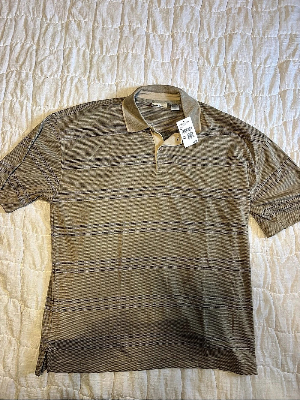 Burma Bibas Men's Geometric Polo Brown XL NWT
